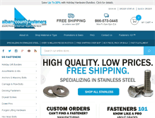 Tablet Screenshot of albanycountyfasteners.com